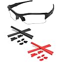 Replacement Nose Pieces &amp; Ear Socks Rubber Kits for Oakley Flak Jacket OO9008/Flak Jacket XLJ OO9009