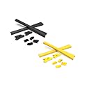 Replacement Nose Pieces &amp; Ear Socks Rubber Kits for Oakley Flak Jacket OO9008/Flak Jacket XLJ OO9009 - Yellow &amp; Black