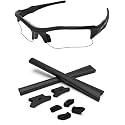 Replacement Nose Pieces &amp; Ear Socks Rubber Kits for Oakley Flak Jacket OO9008/Flak Jacket XLJ OO9009