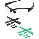 Replacement Nose Pieces &amp; Ear Socks Rubber Kits for Oakley Flak Jacket OO9008/Flak Jacket XLJ OO9009
