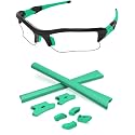 Replacement Nose Pieces &amp; Ear Socks Rubber Kits for Oakley Flak Jacket OO9008/Flak Jacket XLJ OO9009