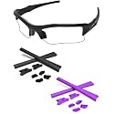 Replacement Nose Pieces &amp; Ear Socks Rubber Kits for Oakley Flak Jacket OO9008/Flak Jacket XLJ OO9009