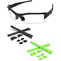 Replacement Nose Pieces &amp; Ear Socks Rubber Kits for Oakley Flak Jacket OO9008/Flak Jacket XLJ OO9009