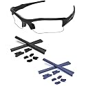 Replacement Nose Pieces & Ear Socks Rubber Kits for Oakley Flak Jacket OO9008/Flak Jacket XLJ OO9009