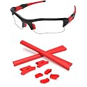 Replacement Nose Pieces &amp; Ear Socks Rubber Kits for Oakley Flak Jacket OO9008/Flak Jacket XLJ OO9009