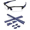 Replacement Nose Pieces &amp; Ear Socks Rubber Kits for Oakley Flak Jacket OO9008/Flak Jacket XLJ OO9009