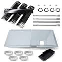Replacement Parts for Nexgrill 720-0925P 720-0925 720-0882A 720-0896 720-0896B 720-0896E, Grease Tray, 4 Pack Burner Tubes & Ignitors & Flame Tamers for Nexgrill 4 Burner 720-0925P Gas Grill