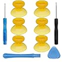 Replacement Thumbsticks,Analog Thumb Sticks Grips for Xbox One Controller - 6PCS (Transparent Yellow)