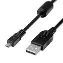 Replacement USB Camera Transfer Data Sync Charger Charging Cable Cord for Panasonic Lumix Camera DMC-G7 DMC-S5 DMC-ZS25 DMC-TZ35 ZS40 TS30 SZ3 TZ8 TZ11 TZ15 TZ24 F2 FH25 GF3 GF5 GX1 FH4 & More (Black)