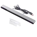 Replacement Wired Remote Motion Sensor Bar Reciever with Bracket for Nintendo Wii/Nintendo Wii U (with Bracket)