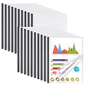 Report Covers with Sliding Bar, Clear Report Covers for Letter-Size Paper