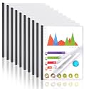 Report Covers with Sliding Bar, Clear Report Covers for Letter-Size Paper