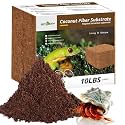 REPTI ZOO Reptile Coconut Fiber Substrate 72 Quart, Reptile Bedding Coco Coir Brick for Turtle, Hermit Crab, Spider, Frog | 100% Organic | Odor Absorption