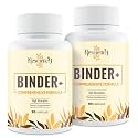 Resciency Detox Binder Supplement - Activated Charcoal, Zeolite, Bentonite Clay, Milk Thistle, Proprietary Blends - Liver &amp; Gut, Max Absorption, 180 Vegan Capsules