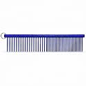 Resco Greyhound Dog Grooming Comb, 1.5" Pins, Electric Blue, Made in USA