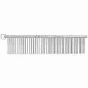 Resco Greyhound Dog Grooming Comb, 1.5" Pins, Chrome, Made in USA