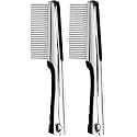 Resco Professional Anti-Static Dog, Cat, and Pet Rotating Pin Comb, Best for Removing Knots and Mats (Pack of 2)