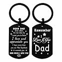 Resdink Fathes Day Dad Gifts from Daughter Son- Remember I Love You Dad Birthday Christmas Fathers Day Keychain