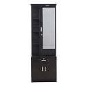 Engineered Wood Quality Assured Furniture Modern Daniel Dressing Table/Wardrobe Already Assembled (L24 x W12 x H72 Inches, Wenge, Black)