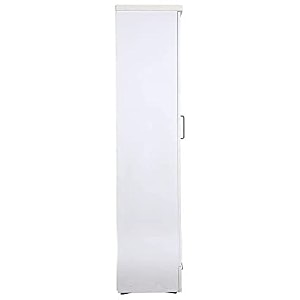 engineered wood quality single door wardrobe with one draweralready assembled size 72x 18x 17 inches hlw wardrobe white