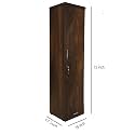 Engineered Wood Quality Single Door Wardrobe with one drawerAlready Assembled (Size 72x 18x 17 inches H,L,W) (Wardrobe (Brown))