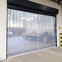RESILIA Vinyl Replacement Strip Curtain for Walk in Freezers, Coolers, &amp; Warehouse Doors - Industrial Grade Thermal Insulating Plastic Curtains, Single 12” x 8’ PVC Strip, Clear, Made in the USA