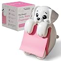 Resin Made 3" x 3" Cute Sticky Note Holder for Desk | Doodle Compatible Accordion Style Dog Pop Up Post it Note Dispenser, Pop Up Sticky Notes Dispenser for Office Holds, School & Office Desk Supplies