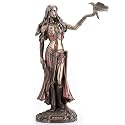 Resin Statues Wu77093a4 Morrigan The Celtic Goddess Of Battle W/Crow & Sword Bronze Finish Statue 6.5 X 10.25 X 3 Inches Bronze