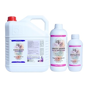 31 crystal clear high gloss epoxy resin and hardener set - premium resin art kit for beginners artists professionals diy - high gloss raisin art kit bubble-free non-yellowing 5kg