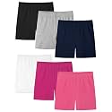Resinta 6 Pack Girls Bike Shorts Toddler Under Dress Dance Cartwheel Shorts