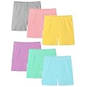 Resinta 6 Pack Girls Bike Shorts Toddler Under Dress Dance Cartwheel Shorts