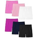 Resinta 6 Pack Girls Bike Shorts Toddler Under Dress Dance Cartwheel Shorts