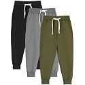 Resinta Boy Joggers Sweatpants Toddler Cotton Pant with Pockets Drawstring
