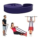Resistance Band for Workout, 45-100Kg Heavy Resistance Exercise Band for Strength Training, Pull-Ups, Stretching, Powerlifting, Crossfit, Yoga & Home Gym Fitness (Purple)