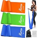 HPYGN Resistance Bands for Working Out, Exercise Bands for Stretching, Yoga, Pilates, Physical Therapy, Strength Training and Rehab Bands, Non Latex Workout Bands, 1.5m Elastic Bands for Beginner