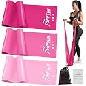 Physical Therapy Bands, Exercise Bands for Strength Training, Yoga, Gym, Pilates,Fitness, Upper and Lower Body, Resistance Bands with 3 Resistance Levels, Workout Bands Set for Women