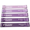 Resistance Bands for Working Out, Exercise Bands with 5 Resistance Levels, Natural Latex Resistance Bands Designed for Home Fitness, Strength Training and Flexibility Exercises