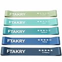 Resistance Bands for Working Out, Exercise Bands with 5 Resistance Levels, Natural Latex Resistance Bands Designed for Home Fitness, Strength Training and Flexibility Exercises