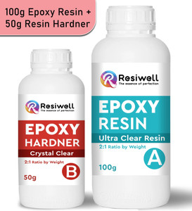 resiwell high intensity premium resin and hardener kit non-toxic epoxy art- 150g
