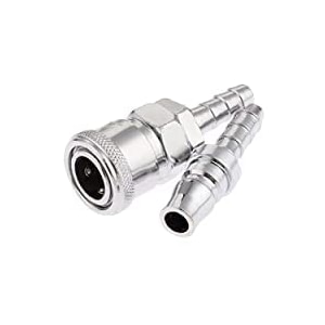 uxcell sh20  ph20 pneumatic fittings air line hose compressor connector quick release coupler air line fittings for 8mminner diameter