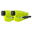 RESQME The Original Compact Emergency Keychain Car Escape Tool, Seatbelt Cutter and Window Breaker, Made in USA, Pack of 2