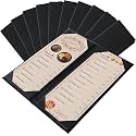 Menu Covers 4.25 x 11", 10Pcs 2 View Leather Restaurant Menu Holders