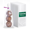 Restaurantware Clear Plastic Gusset Bag, 2 x 1.5 x 5 In, 100 Pack