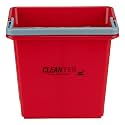 Restaurantware 6 qt Red Cleaning Bucket