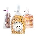 Restaurantware Clear Plastic Gusset Bag, 5 x 3 x 12 In, 100 Pack