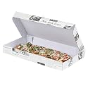 Restaurantware Small Pizza Box 50 Count 14 x 7 x 1.5 Inches Newsprint Rectangular Takeout Box Corrugated Hot Food Friendly Portable Paper Brown