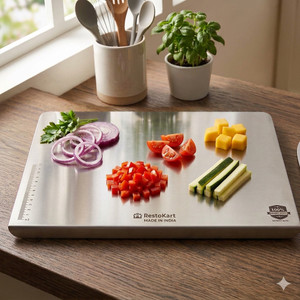 RESTOKART Steel Chopping Board-Medium35x25cmCutting Board for Kitchen