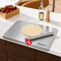 RESTOKART Steel Cutting Board Large41x31Free Steel Rolling
