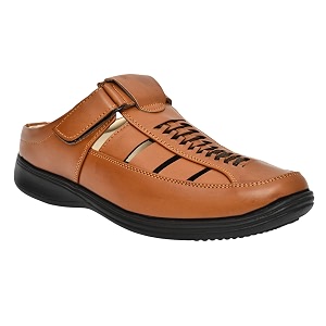 Restroad Mens Synthetic Leather Sandals