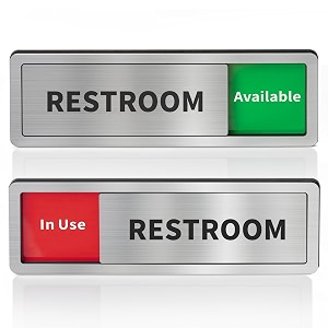 Restroom signBathroom Door Sign Available In Use